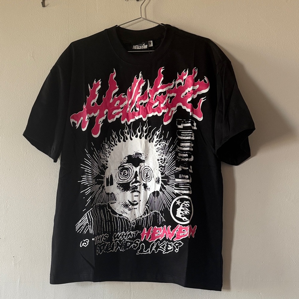 Hellstar Records Pink Black Tee